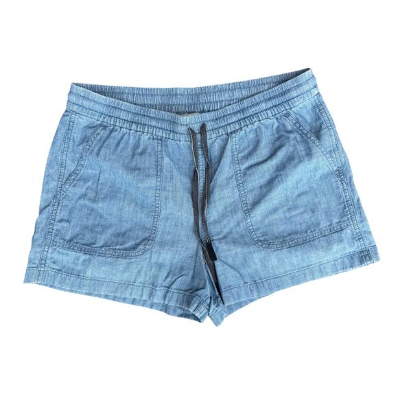 J. Crew Pants - J. Crew Womens Blue Cotton Chambray Pull On Drawstring Shorts Size S 3"